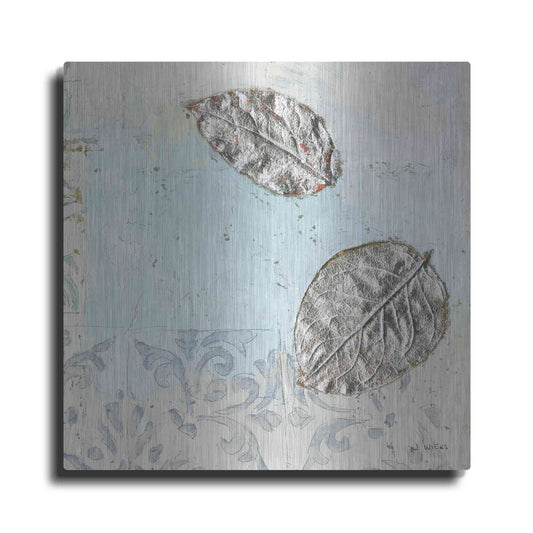 Luxe Metal Art 'Gracefully Blue II' by James Wiens, Metal Wall Art