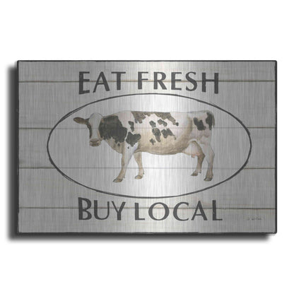 Luxe Metal Art 'Country Cow V' by James Wiens, Metal Wall Art