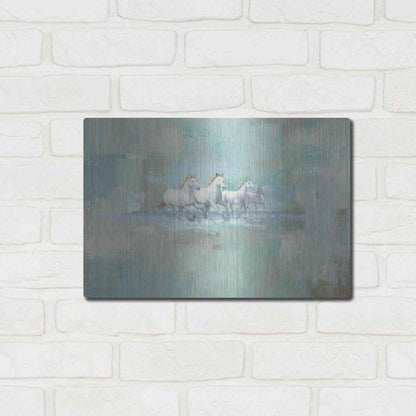 Luxe Metal Art 'Running Wild' by James Wiens, Metal Wall Art,16x12