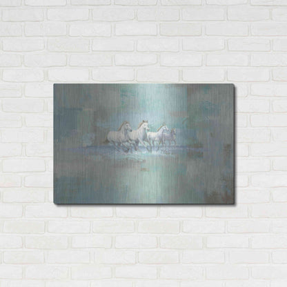 Luxe Metal Art 'Running Wild' by James Wiens, Metal Wall Art,36x24