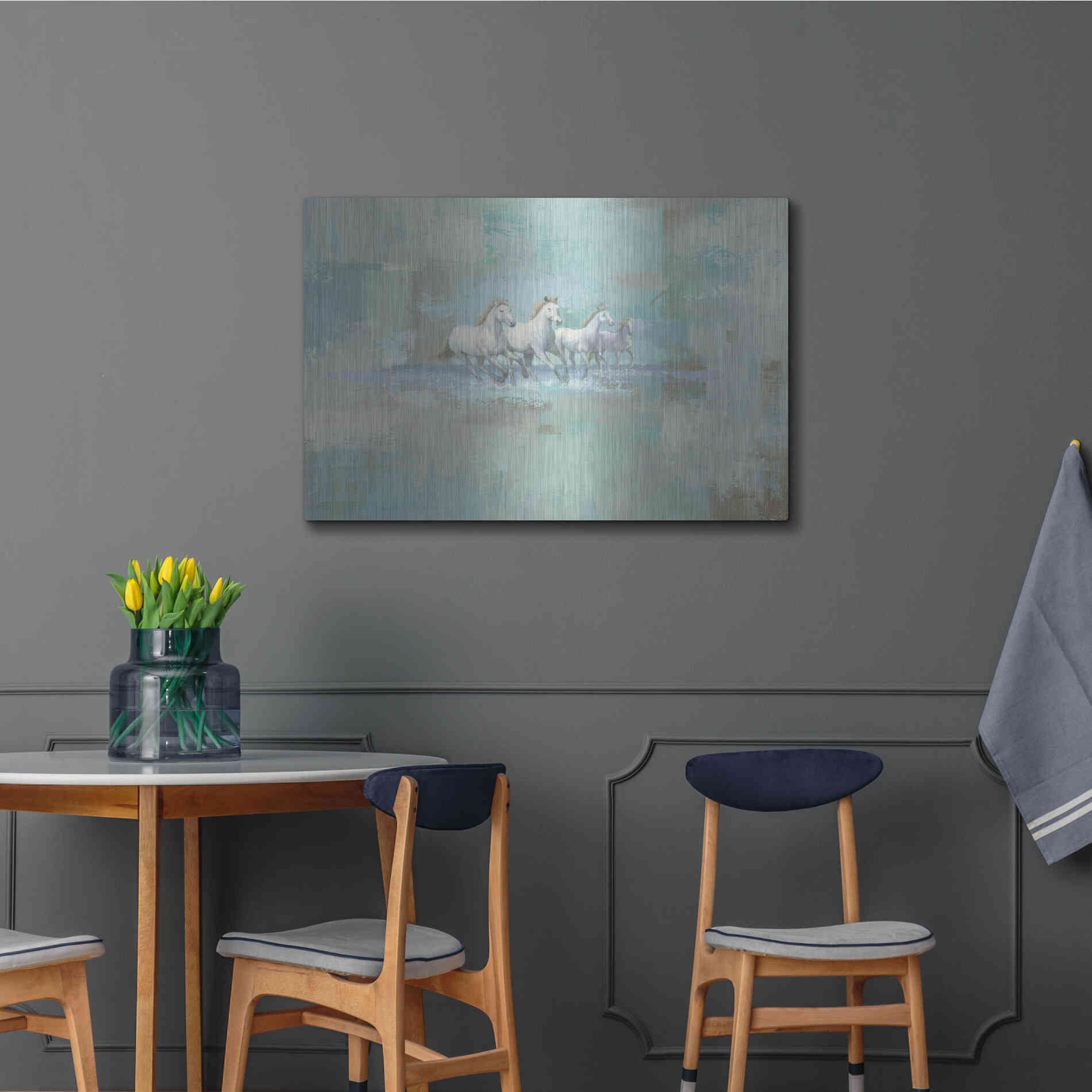 Luxe Metal Art 'Running Wild' by James Wiens, Metal Wall Art,36x24