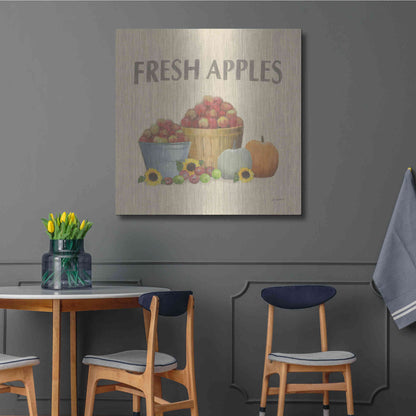 Luxe Metal Art 'Heartland Harvest Moments III' by James Wiens, Metal Wall Art,36x36