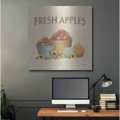 Luxe Metal Art 'Heartland Harvest Moments III' by James Wiens, Metal Wall Art,36x36
