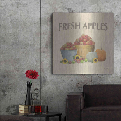 Luxe Metal Art 'Heartland Harvest Moments III' by James Wiens, Metal Wall Art,36x36