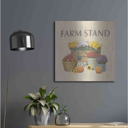 Luxe Metal Art 'Heartland Harvest Moments VI' by James Wiens, Metal Wall Art,24x24