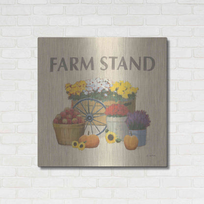 Luxe Metal Art 'Heartland Harvest Moments VI' by James Wiens, Metal Wall Art,36x36