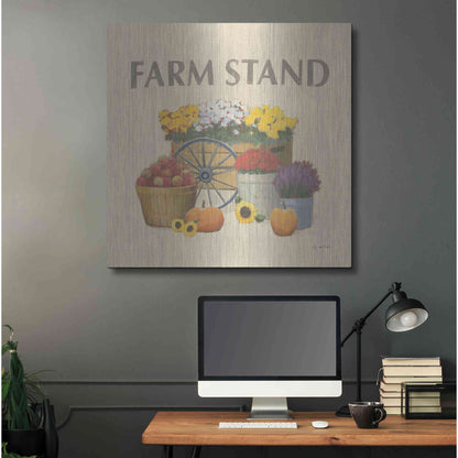 Luxe Metal Art 'Heartland Harvest Moments VI' by James Wiens, Metal Wall Art,36x36