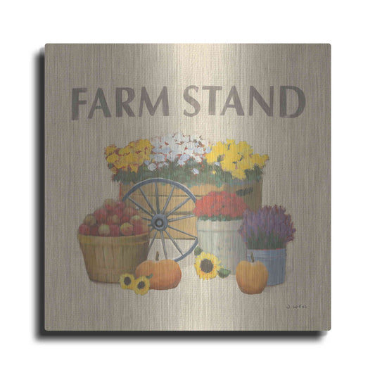 Luxe Metal Art 'Heartland Harvest Moments VI' by James Wiens, Metal Wall Art