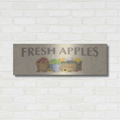 Luxe Metal Art 'Heartland Harvest Moments VII' by James Wiens, Metal Wall Art,36x12