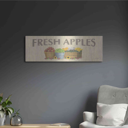 Luxe Metal Art 'Heartland Harvest Moments VII' by James Wiens, Metal Wall Art,36x12