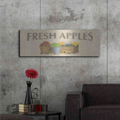 Luxe Metal Art 'Heartland Harvest Moments VII' by James Wiens, Metal Wall Art,48x16