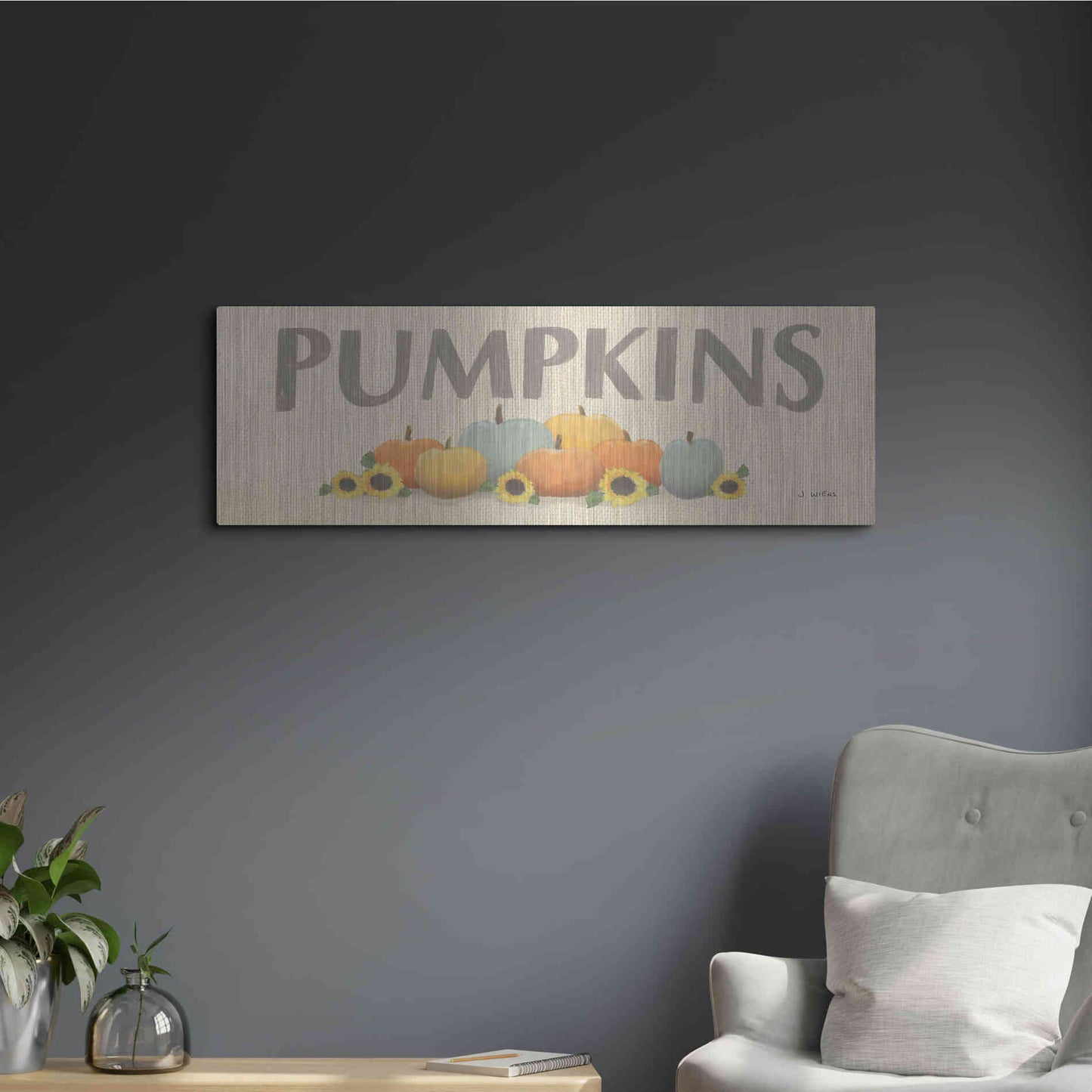 Luxe Metal Art 'Heartland Harvest Moments VIII' by James Wiens, Metal Wall Art,36x12