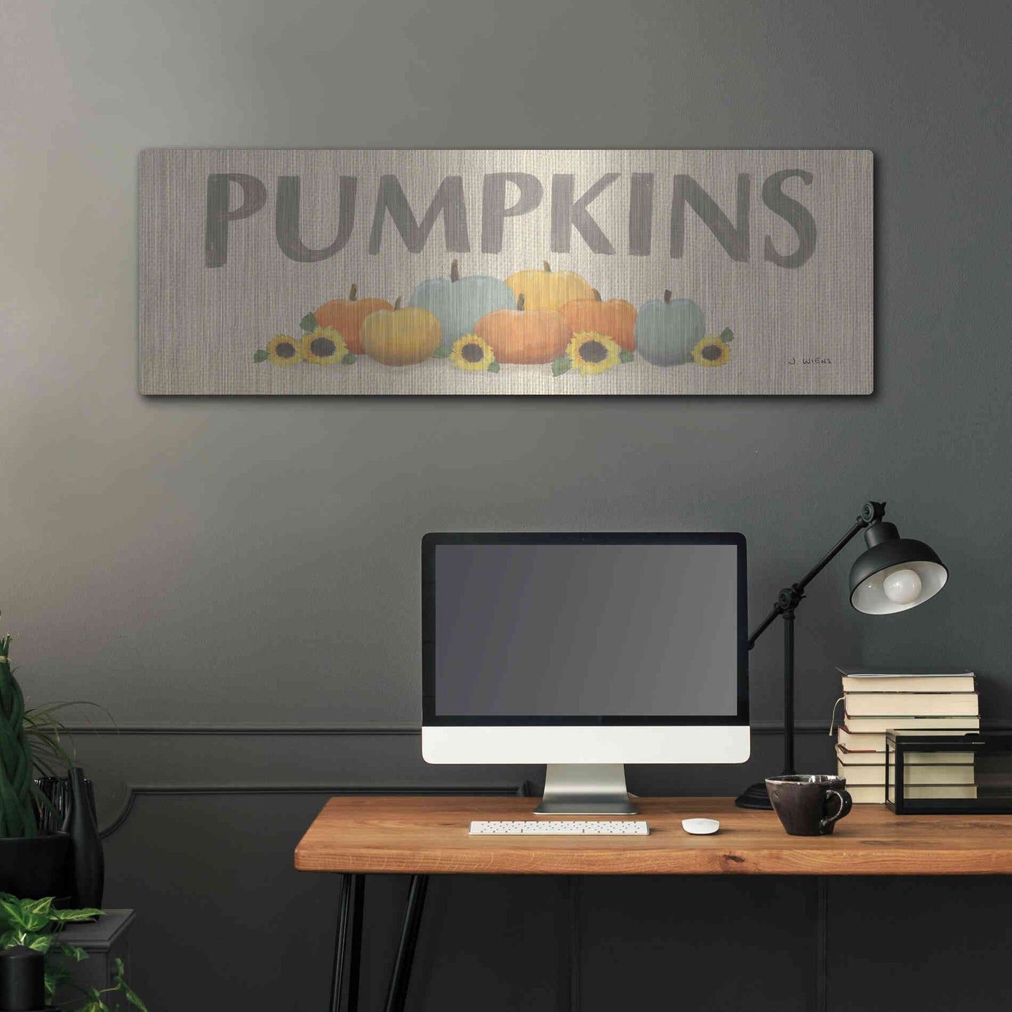 Luxe Metal Art 'Heartland Harvest Moments VIII' by James Wiens, Metal Wall Art,48x16