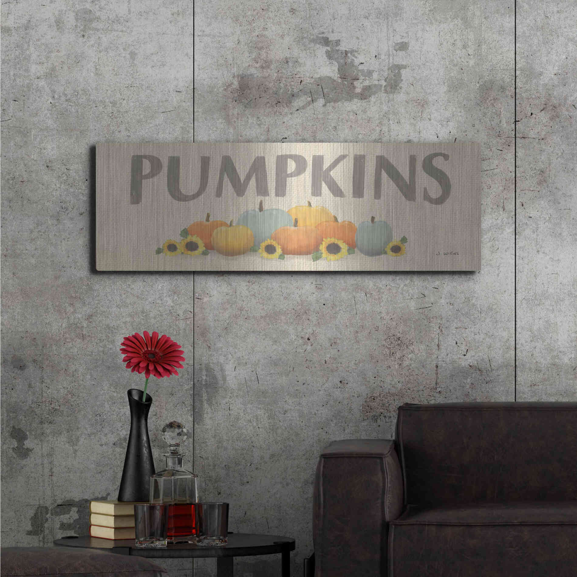 Luxe Metal Art 'Heartland Harvest Moments VIII' by James Wiens, Metal Wall Art,48x16