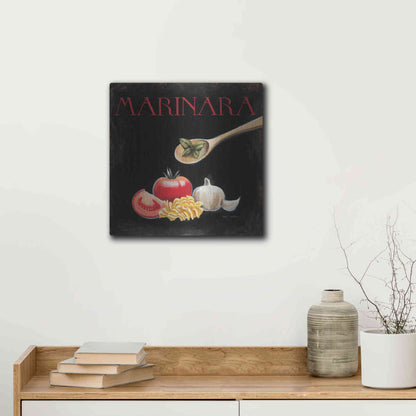 Luxe Metal Art 'Italian Cuisine IV' by Marco Fabiano, Metal Wall Art,12x12