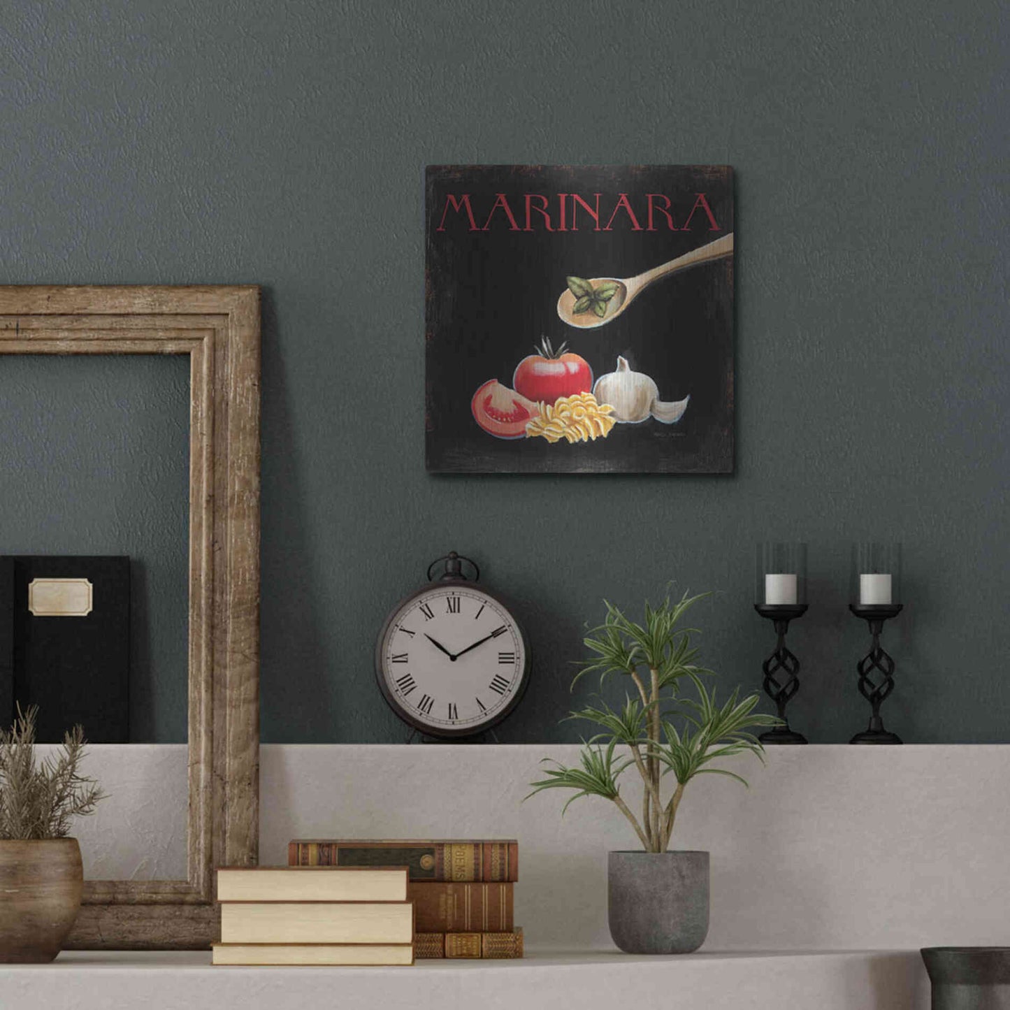 Luxe Metal Art 'Italian Cuisine IV' by Marco Fabiano, Metal Wall Art,12x12