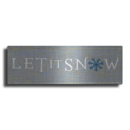 Luxe Metal Art 'Christmas Affinity I Grey' by James Wiens, Metal Wall Art