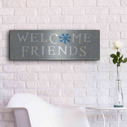 Luxe Metal Art 'Christmas Affinity II Grey' by James Wiens, Metal Wall Art,36x12