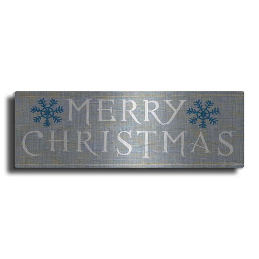 Luxe Metal Art 'Christmas Affinity III Grey' by James Wiens, Metal Wall Art