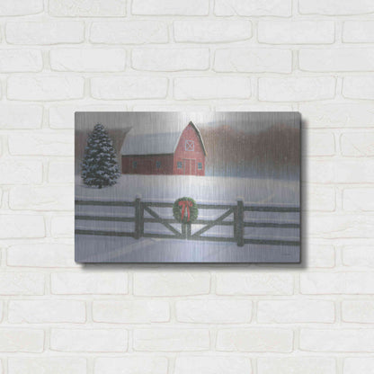 Luxe Metal Art 'Christmas Affinity VI' by James Wiens, Metal Wall Art,24x16