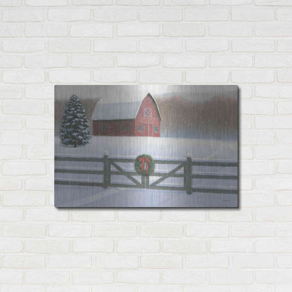 Luxe Metal Art 'Christmas Affinity VI' by James Wiens, Metal Wall Art,36x24