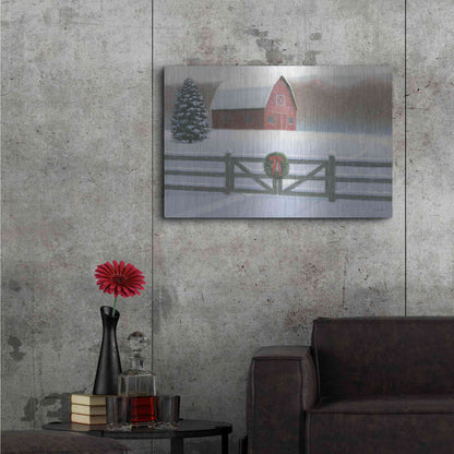Luxe Metal Art 'Christmas Affinity VI' by James Wiens, Metal Wall Art,36x24