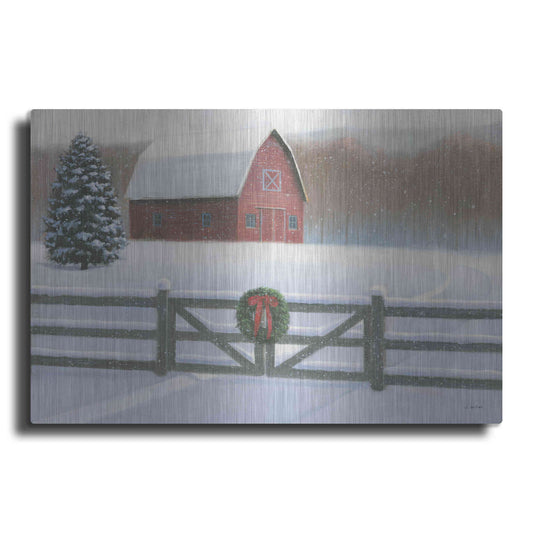 Luxe Metal Art 'Christmas Affinity VI' by James Wiens, Metal Wall Art