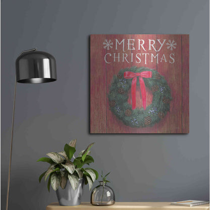 Luxe Metal Art 'Christmas Affinity VII' by James Wiens, Metal Wall Art,24x24