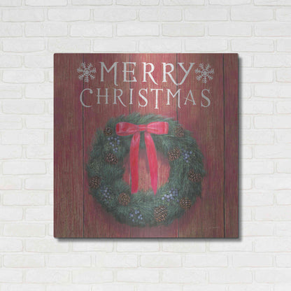 Luxe Metal Art 'Christmas Affinity VII' by James Wiens, Metal Wall Art,36x36