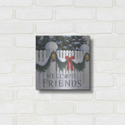 Luxe Metal Art 'Christmas Affinity VIII' by James Wiens, Metal Wall Art,12x12