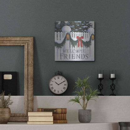 Luxe Metal Art 'Christmas Affinity VIII' by James Wiens, Metal Wall Art,12x12