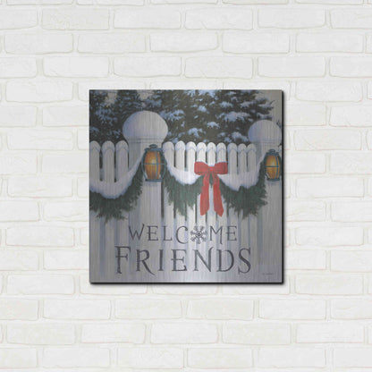 Luxe Metal Art 'Christmas Affinity VIII' by James Wiens, Metal Wall Art,24x24