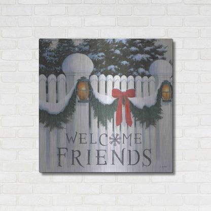 Luxe Metal Art 'Christmas Affinity VIII' by James Wiens, Metal Wall Art,36x36