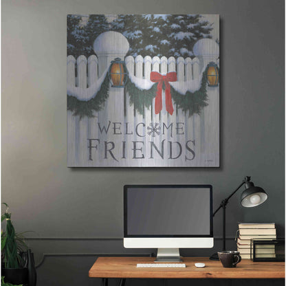 Luxe Metal Art 'Christmas Affinity VIII' by James Wiens, Metal Wall Art,36x36