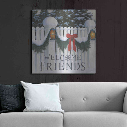 Luxe Metal Art 'Christmas Affinity VIII' by James Wiens, Metal Wall Art,36x36