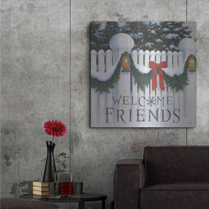 Luxe Metal Art 'Christmas Affinity VIII' by James Wiens, Metal Wall Art,36x36