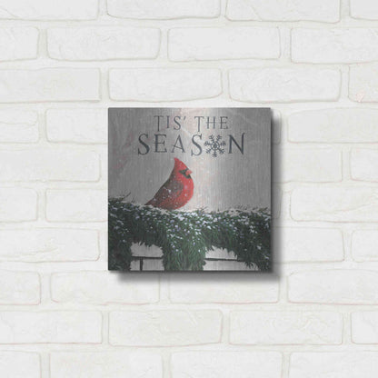 Luxe Metal Art 'Christmas Affinity X' by James Wiens, Metal Wall Art,12x12