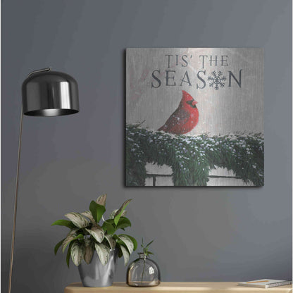 Luxe Metal Art 'Christmas Affinity X' by James Wiens, Metal Wall Art,24x24