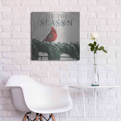 Luxe Metal Art 'Christmas Affinity X' by James Wiens, Metal Wall Art,24x24