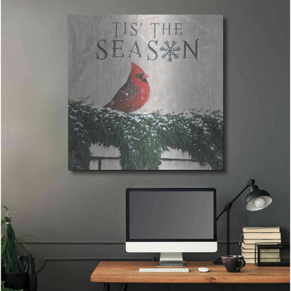 Luxe Metal Art 'Christmas Affinity X' by James Wiens, Metal Wall Art,36x36