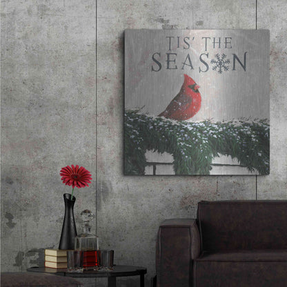 Luxe Metal Art 'Christmas Affinity X' by James Wiens, Metal Wall Art,36x36