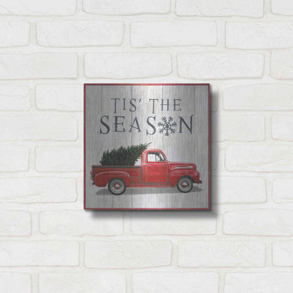 Luxe Metal Art 'Christmas Affinity XI' by James Wiens, Metal Wall Art,12x12