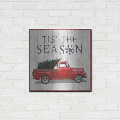 Luxe Metal Art 'Christmas Affinity XI' by James Wiens, Metal Wall Art,24x24