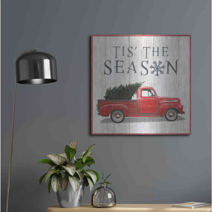 Luxe Metal Art 'Christmas Affinity XI' by James Wiens, Metal Wall Art,24x24