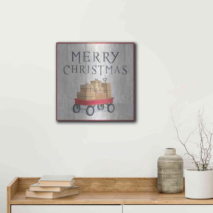 Luxe Metal Art 'Christmas Affinity XII' by James Wiens, Metal Wall Art,12x12