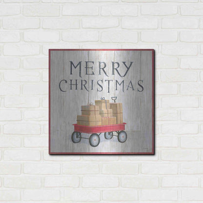 Luxe Metal Art 'Christmas Affinity XII' by James Wiens, Metal Wall Art,24x24