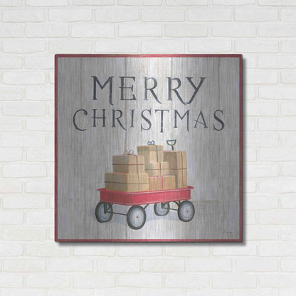 Luxe Metal Art 'Christmas Affinity XII' by James Wiens, Metal Wall Art,36x36