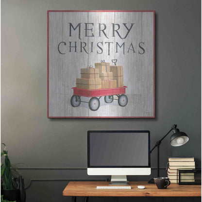 Luxe Metal Art 'Christmas Affinity XII' by James Wiens, Metal Wall Art,36x36