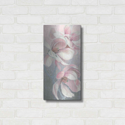 Luxe Metal Art 'Sunrise Blossom I' by James Wiens, Metal Wall Art,12x24