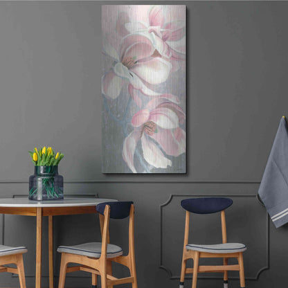 Luxe Metal Art 'Sunrise Blossom I' by James Wiens, Metal Wall Art,24x48